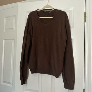 Van Heusen (XL) mens brown 100% cotton sweater